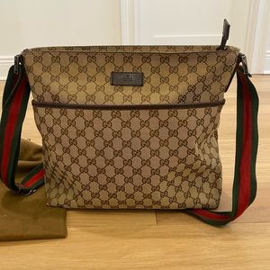 Authentic Gucci crossbody messenger bag